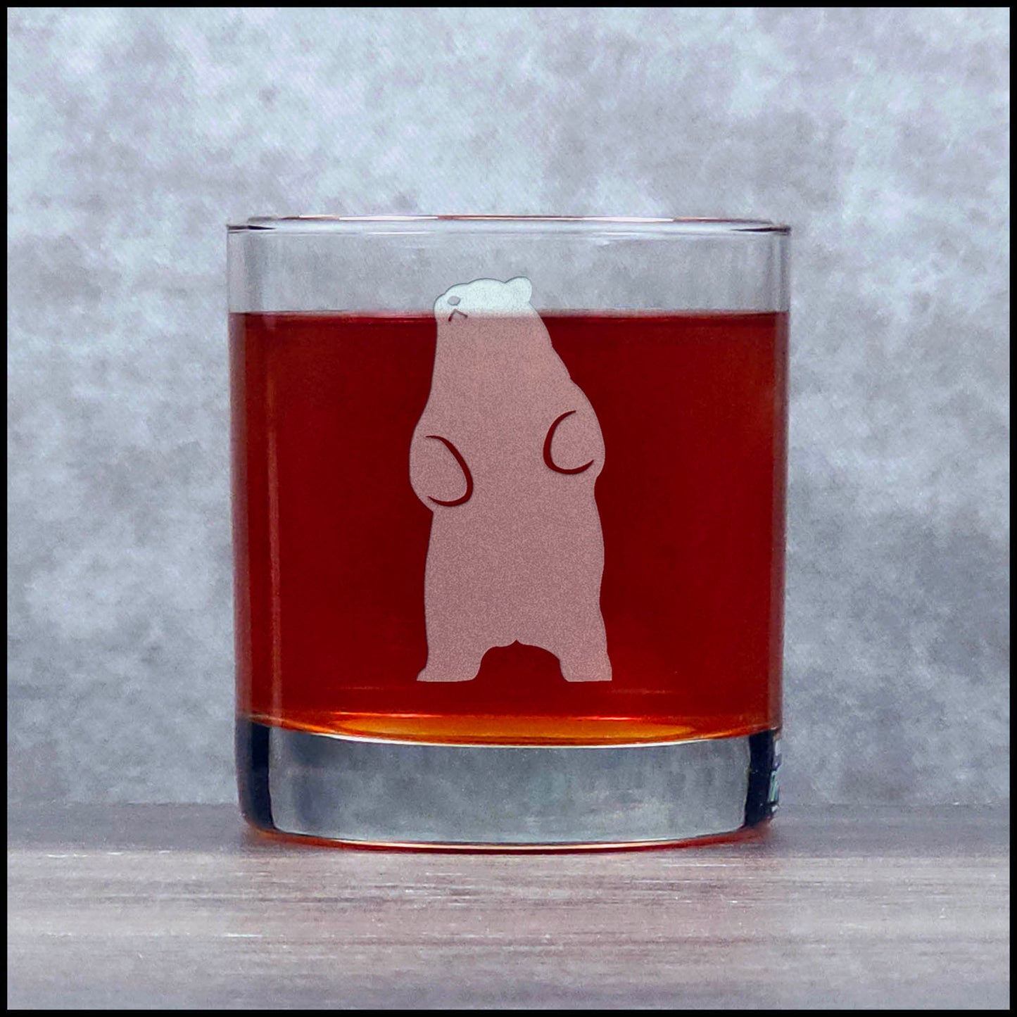 Standing Bear Whisky Glass - Copyright Hues in Glass