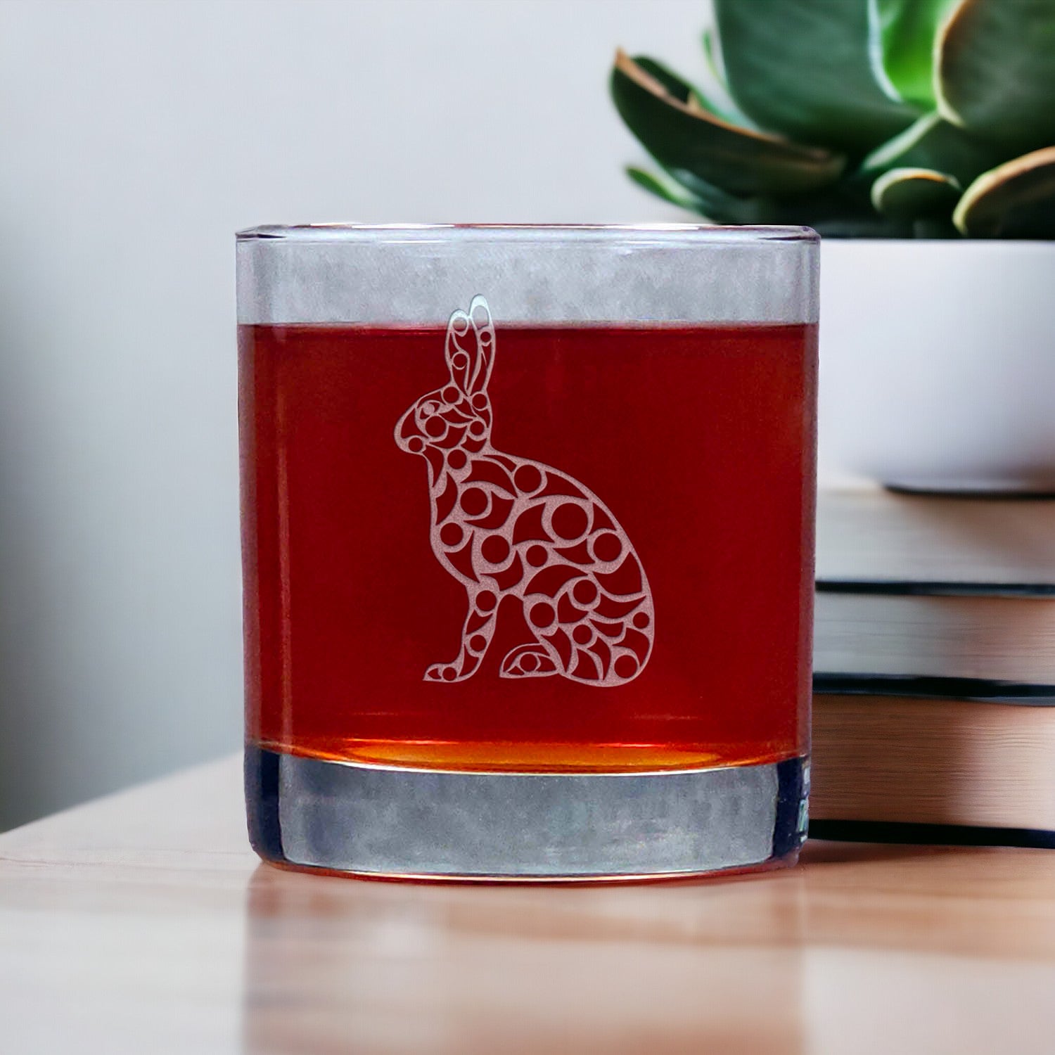 Hare 11oz Whisky Glass - Copyright Hues in Glass