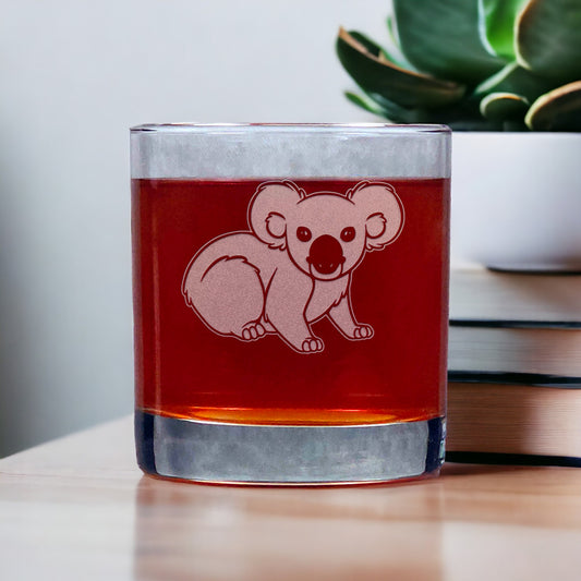 Koala 11oz Whisky Glass - Copyright Hues in Glass