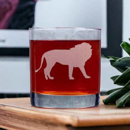 Lion 11oz Whisky Glass - Copyright Hues in Glass