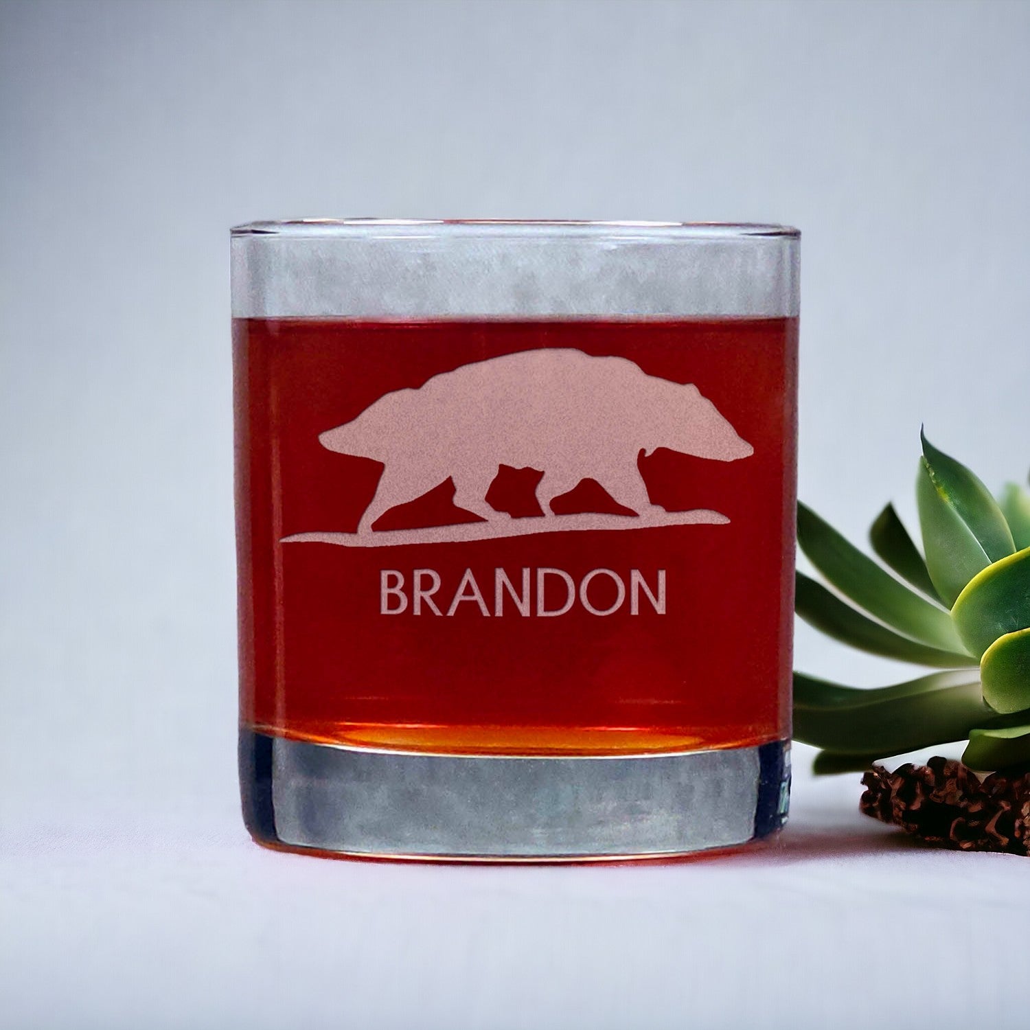 Personalized Whisky Glass - Copyright Hues in Glass