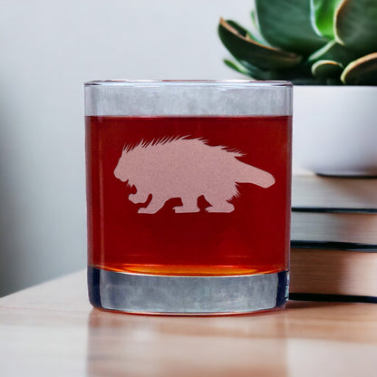 Porcupine 11oz Whisky Glass - Copyright Hues in Glass