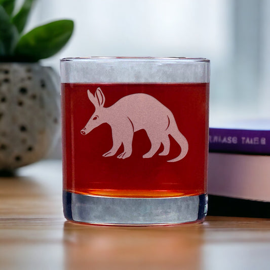 Aardvark Whisky Glass - Copyright Hues in Glass