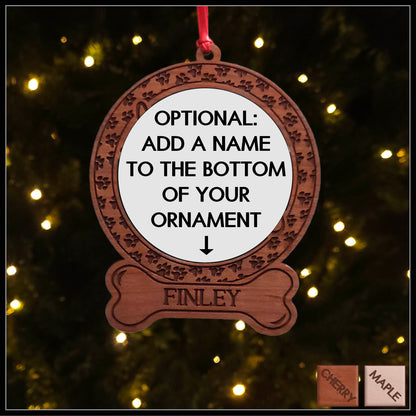 Rottweiler Round Ornament with Personalization option available - Christmas Ornament