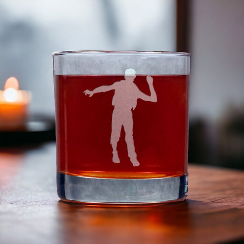 Zombie 11oz Whiskey Glass - Design 4 - Free Personalization