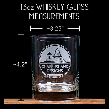 Spider Etched Whiskey Glass - 13oz Insect Rocks Tumbler Gift for Scotch Lovers