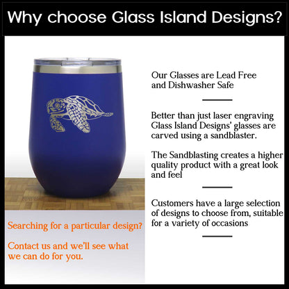 Dragon 12 oz Insulated Stemless Wine Tumbler Stainless Steel - Design 3