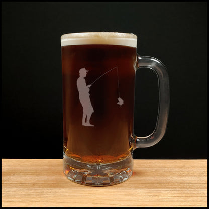 Fisherman Beer Mug - Copyright Hues in Glass