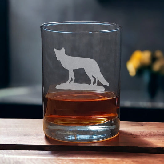 Fox 13 oz Whiskey Glass - Copyright Hues in Glass