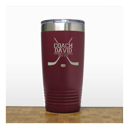 Hockey Coach Insulated 20oz Tumbler - Personalized Gift