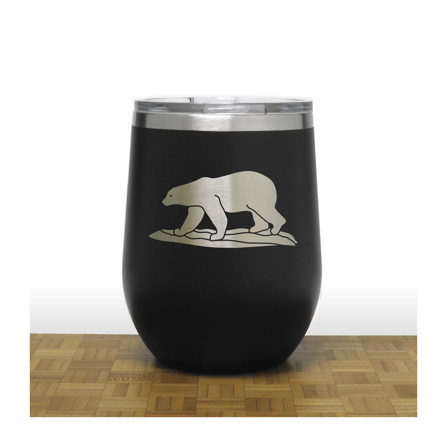 Black - Polar Bear PC 12oz STEMLESS WINE