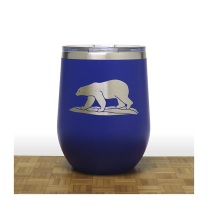 Blue - Polar Bear PC 12oz STEMLESS WINE