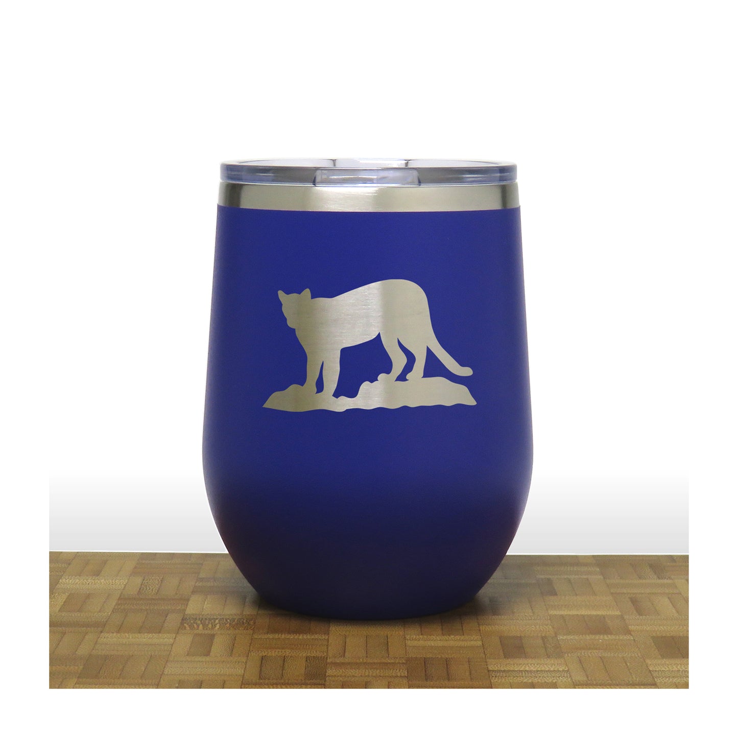 Blue - Cougar PC 12oz STEMLESS WINE