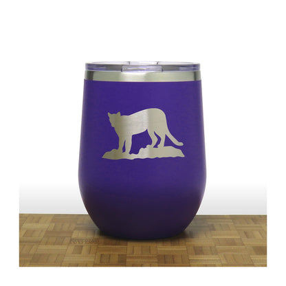 Purple - Cougar PC 12oz STEMLESS WINE