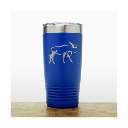 Blue Moose 20 oz Insulated Tumbler - Copyright Hues in Glass