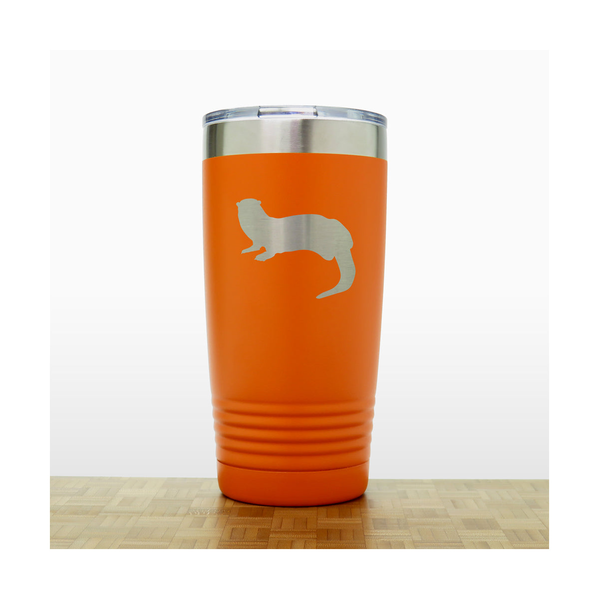 Orange - Otter 20 oz Insulated Tumbler - Copyright Hues in Glass