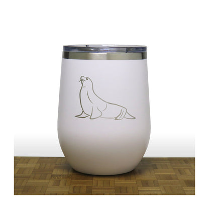 White - PC 12oz STEMLESS WINE - Copyright Hues in Glass