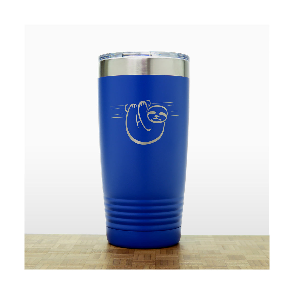 Blue Sloth 20 oz Insulated Tumbler - Copyright Hues in Glass