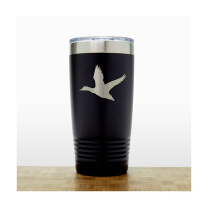 Black - Flying Duck 20 oz Insulated Tumbler - Copyright Hues in Glass