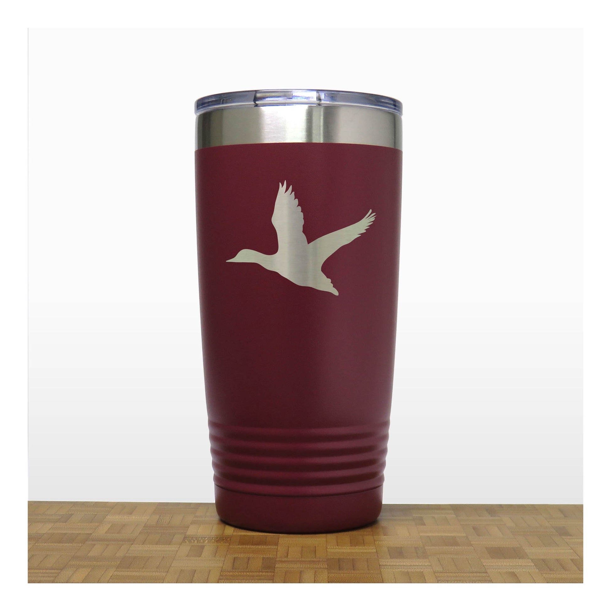 Maroon - Flying Duck 20 oz Insulated Tumbler - Copyright Hues in Glass