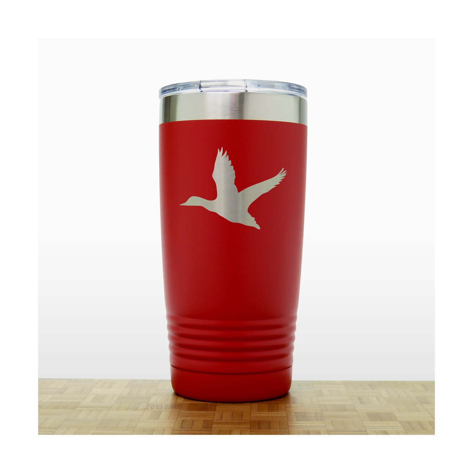 Red - Flying Duck 20 oz Insulated Tumbler - Copyright Hues in Glass