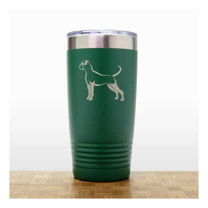 Green - Boxer 20 oz Insulated Tumbler - Copyright Hues in Glass