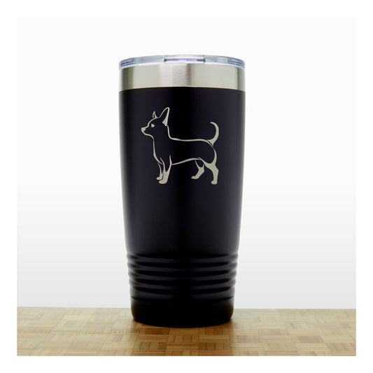 Black - Alaskan Eskimo 20 oz Insulated Tumbler - Copyright Hues in Glass