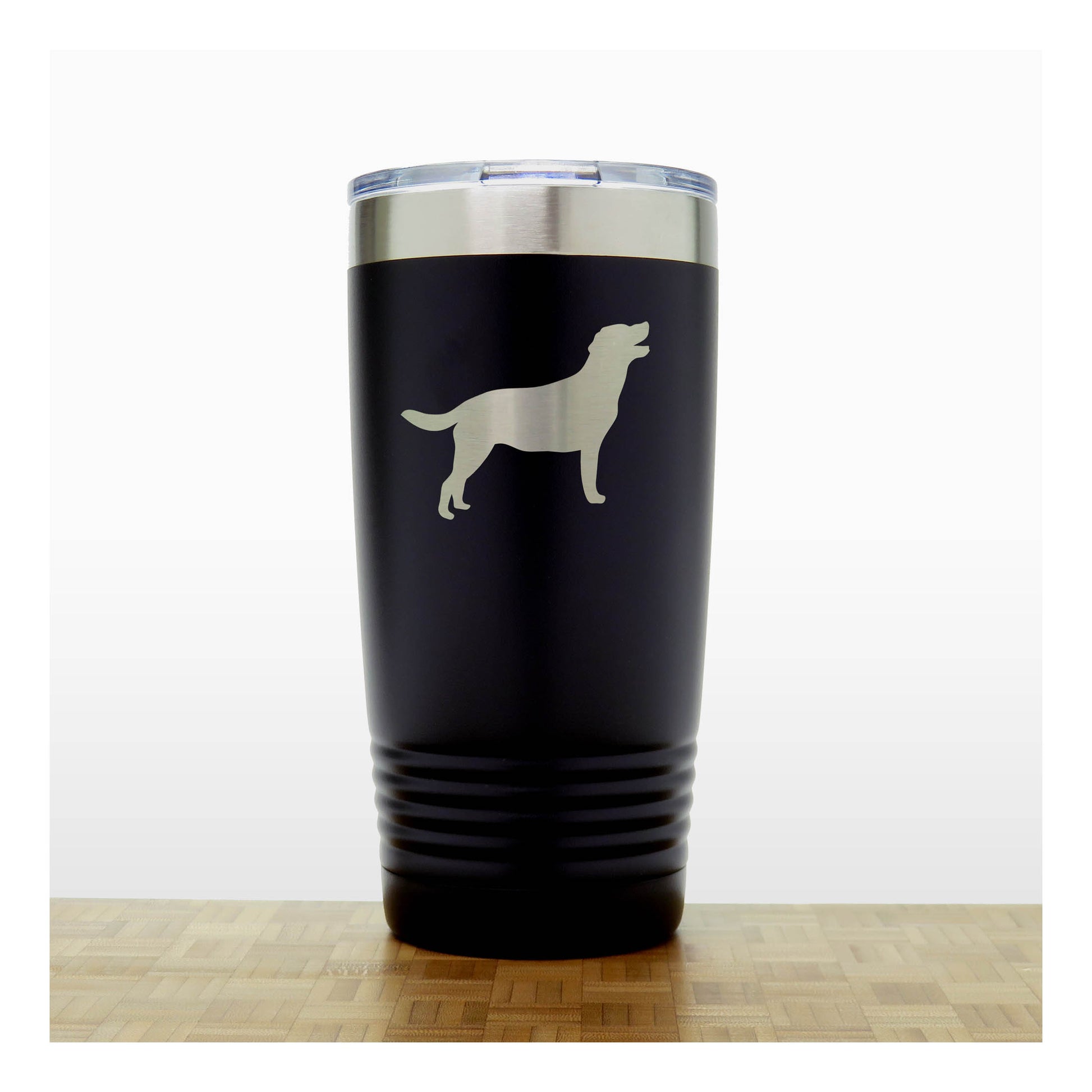 Black - Labrador 20 oz Insulated Tumbler - Copyright Hues in Glass