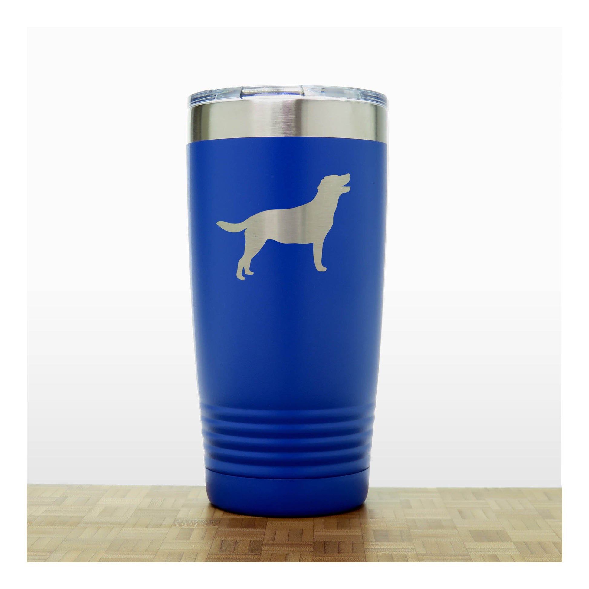 Blue - Labrador 20 oz Insulated Tumbler - Copyright Hues in Glass