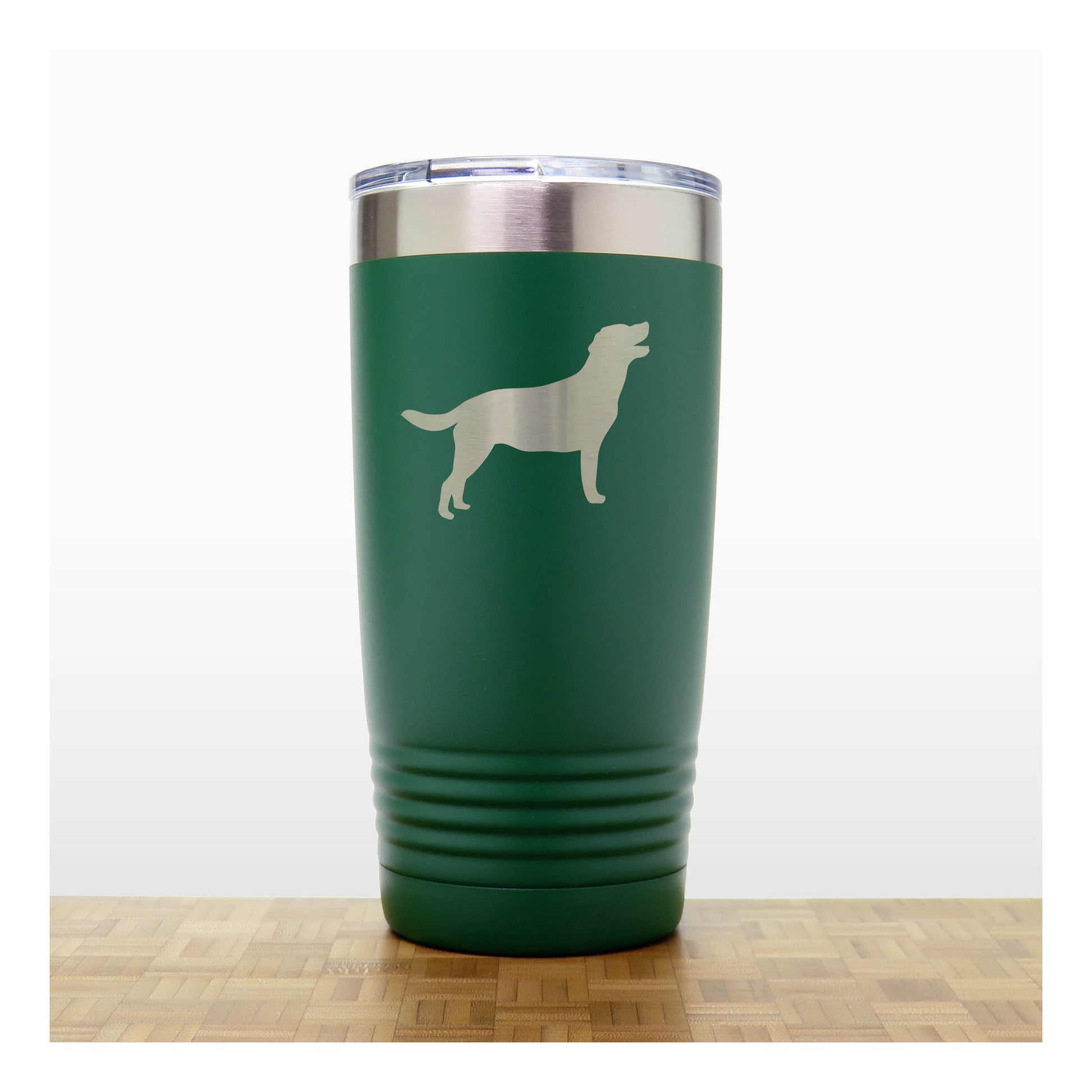 Green - Labrador 20 oz Insulated Tumbler - Copyright Hues in Glass