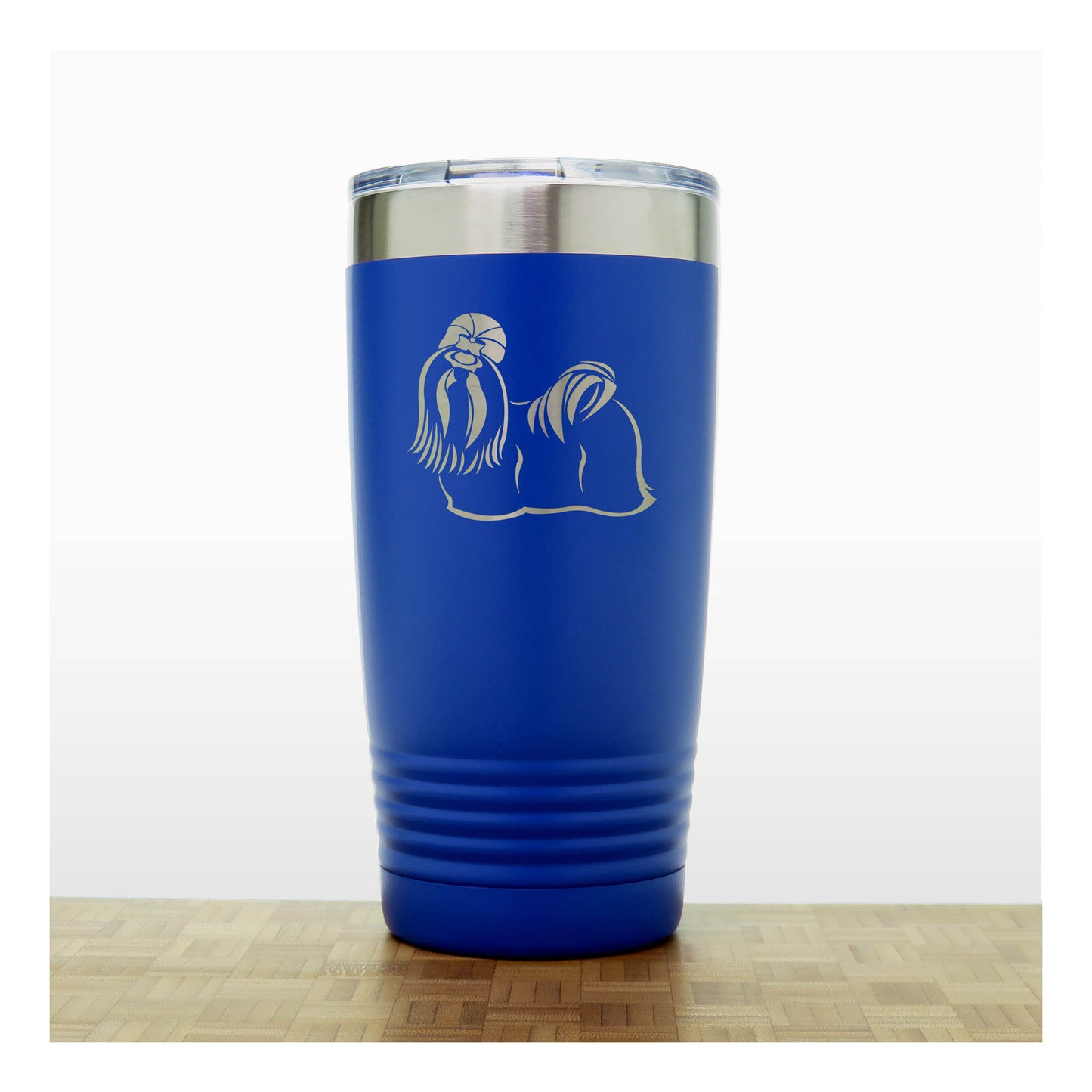 Blue - Shih Tzu 20 oz Insulated Tumbler - Copyright Hues in Glass