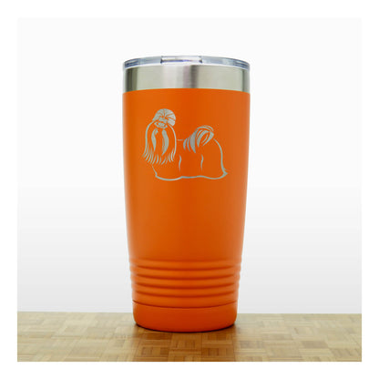 Orange - Shih Tzu 20 oz Insulated Tumbler - Copyright Hues in Glass