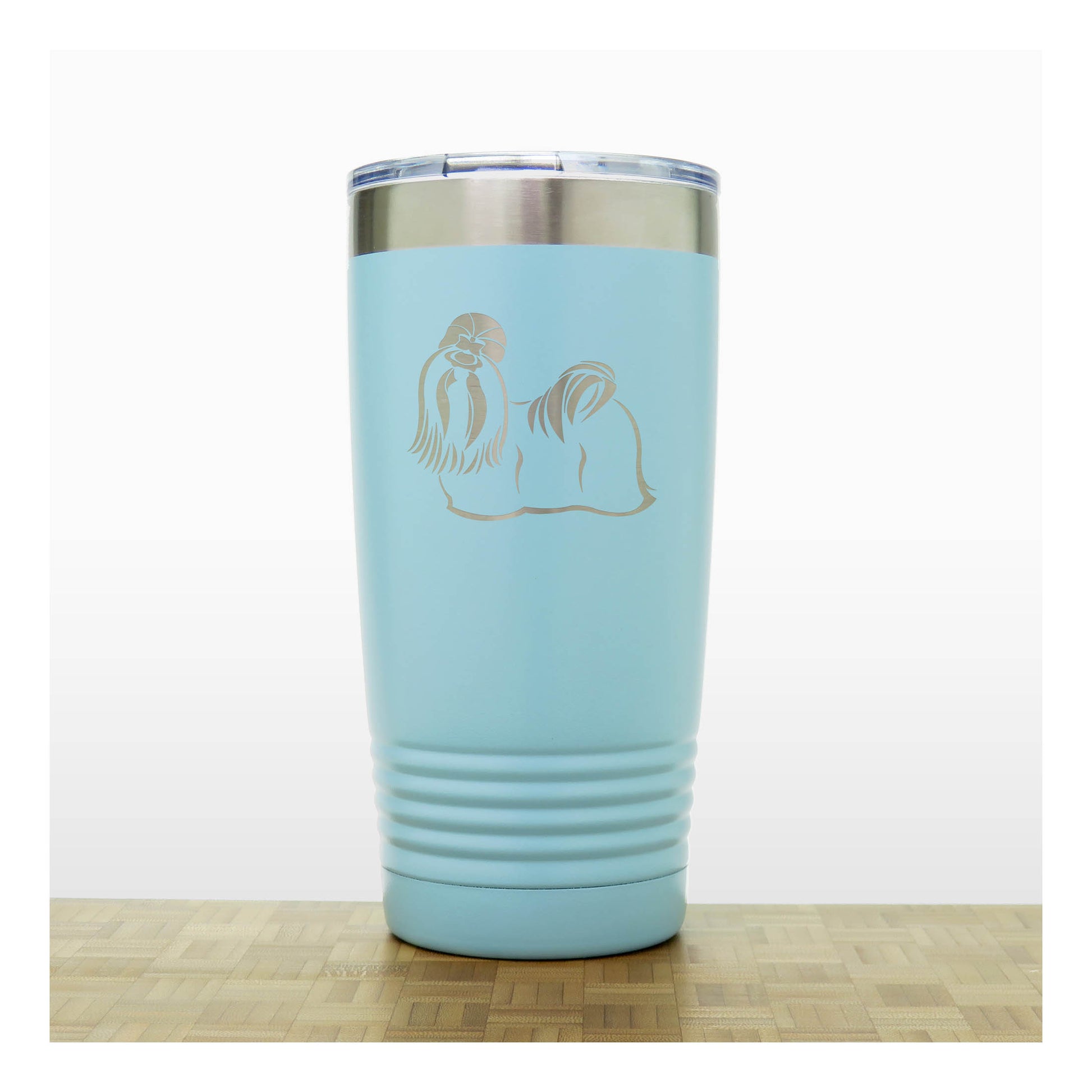 Teal - Shih Tzu 20 oz Insulated Tumbler - Copyright Hues in Glass