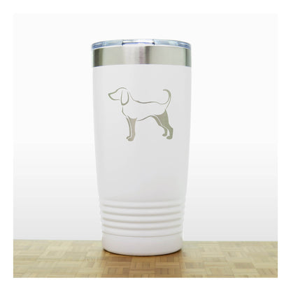 White - Tree Hound 20 oz Insulated Tumbler - Copyright Hues in Glass