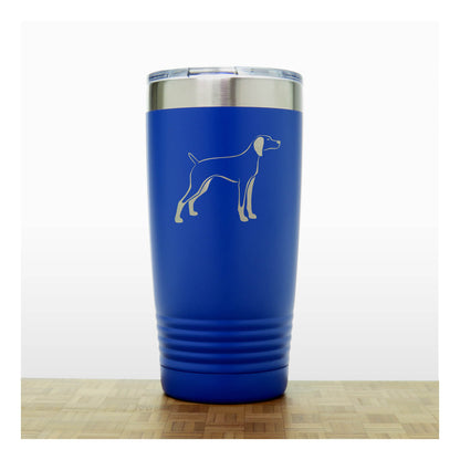 Blue - Vizla 20 oz Insulated Tumbler - Copyright Hues in Glass