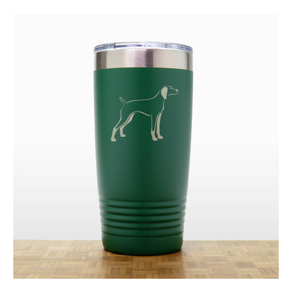 Green - Vizla 20 oz Insulated Tumbler - Copyright Hues in Glass