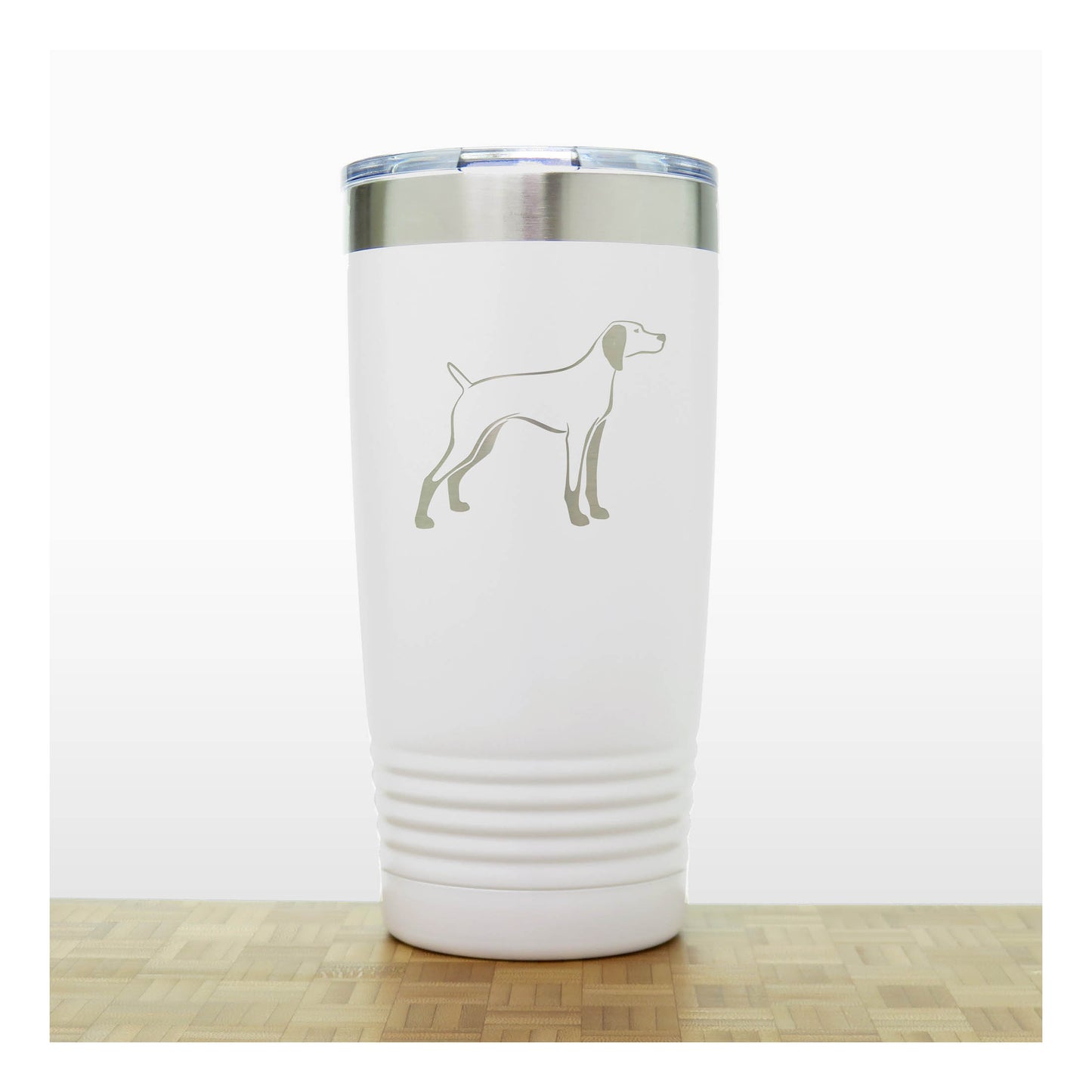 White - Vizla 20 oz Insulated Tumbler - Copyright Hues in Glass