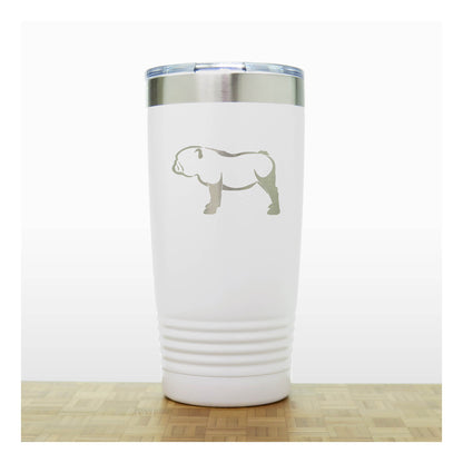 Bulldog Engraved Insulated 20oz Travel Tumbler - Design 2