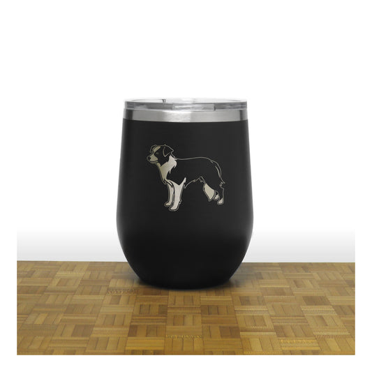 Black - PC 12oz STEMLESS WINE - Copyright Hues in Glass