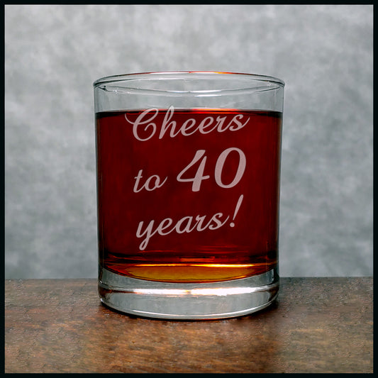 Cheers to - Birthday Personalized Whisky Glass - Copyright Hues in Glass