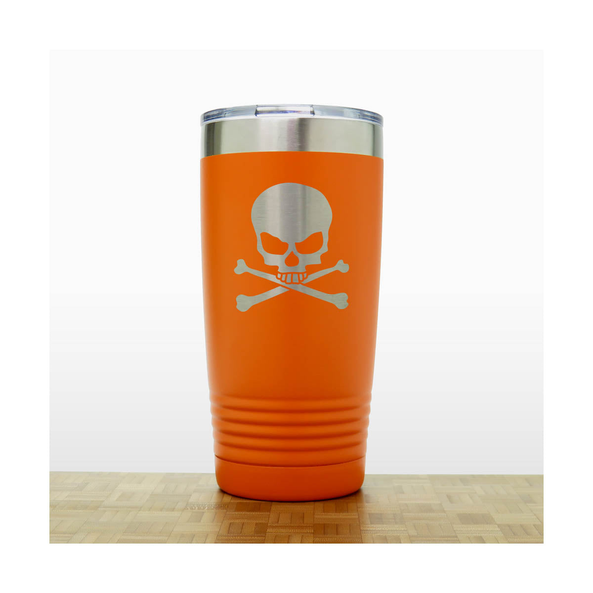 Skull and Crossbones  Engraved Insulated 20oz Travel Tumbler