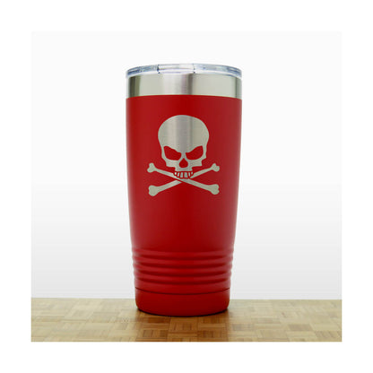 Skull and Crossbones  Engraved Insulated 20oz Travel Tumbler