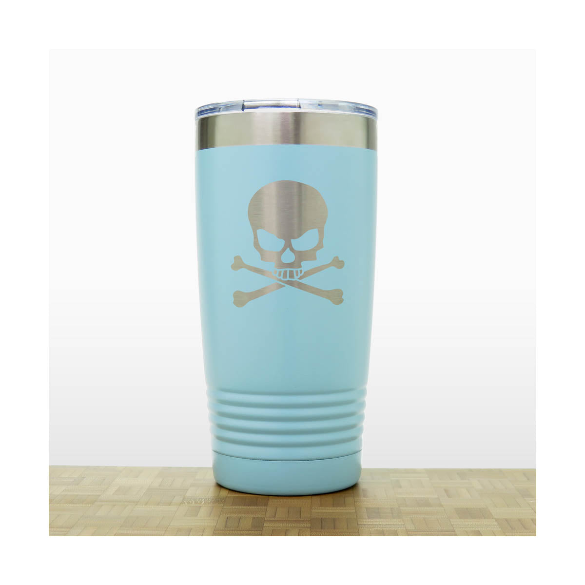 Skull and Crossbones  Engraved Insulated 20oz Travel Tumbler