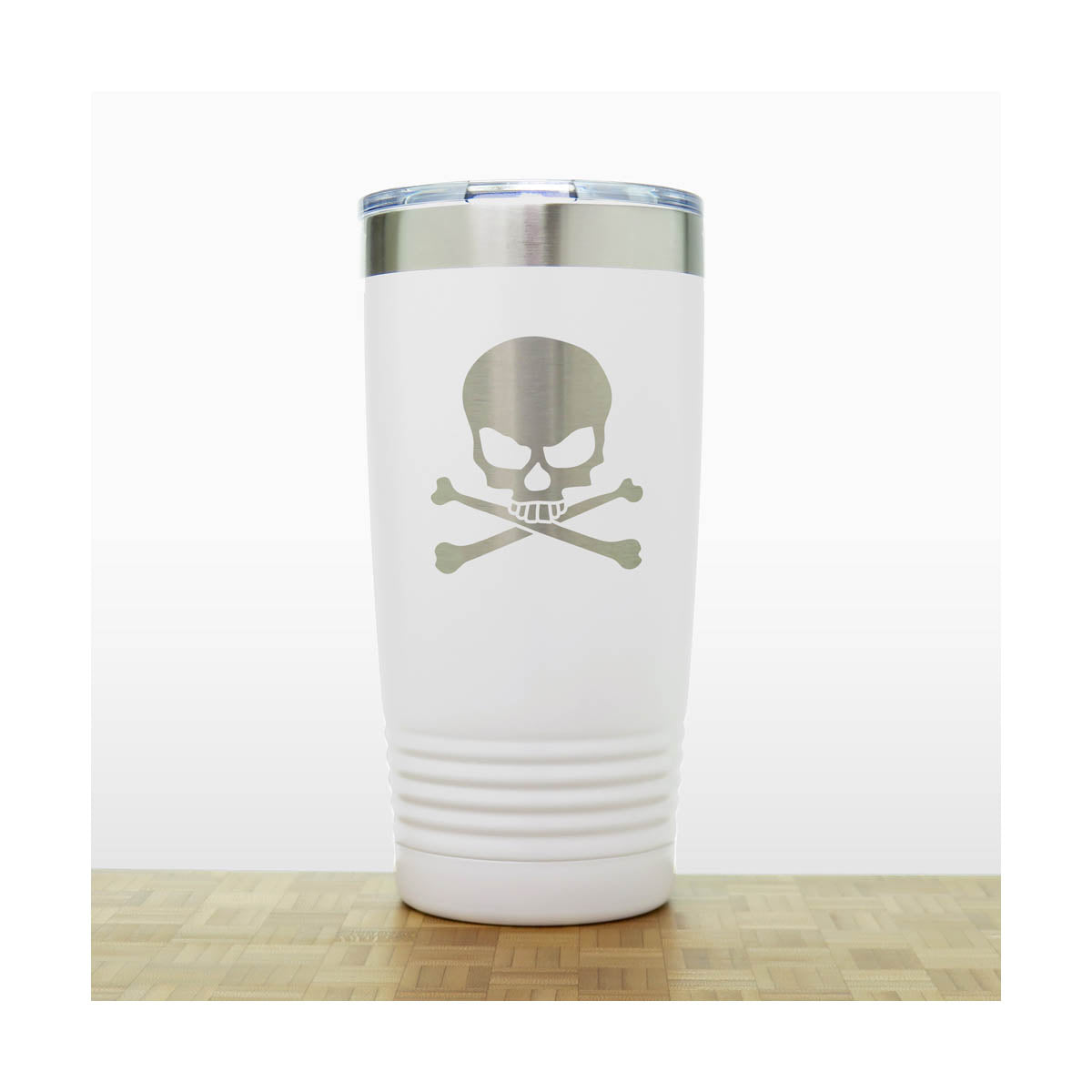 Skull and Crossbones  Engraved Insulated 20oz Travel Tumbler