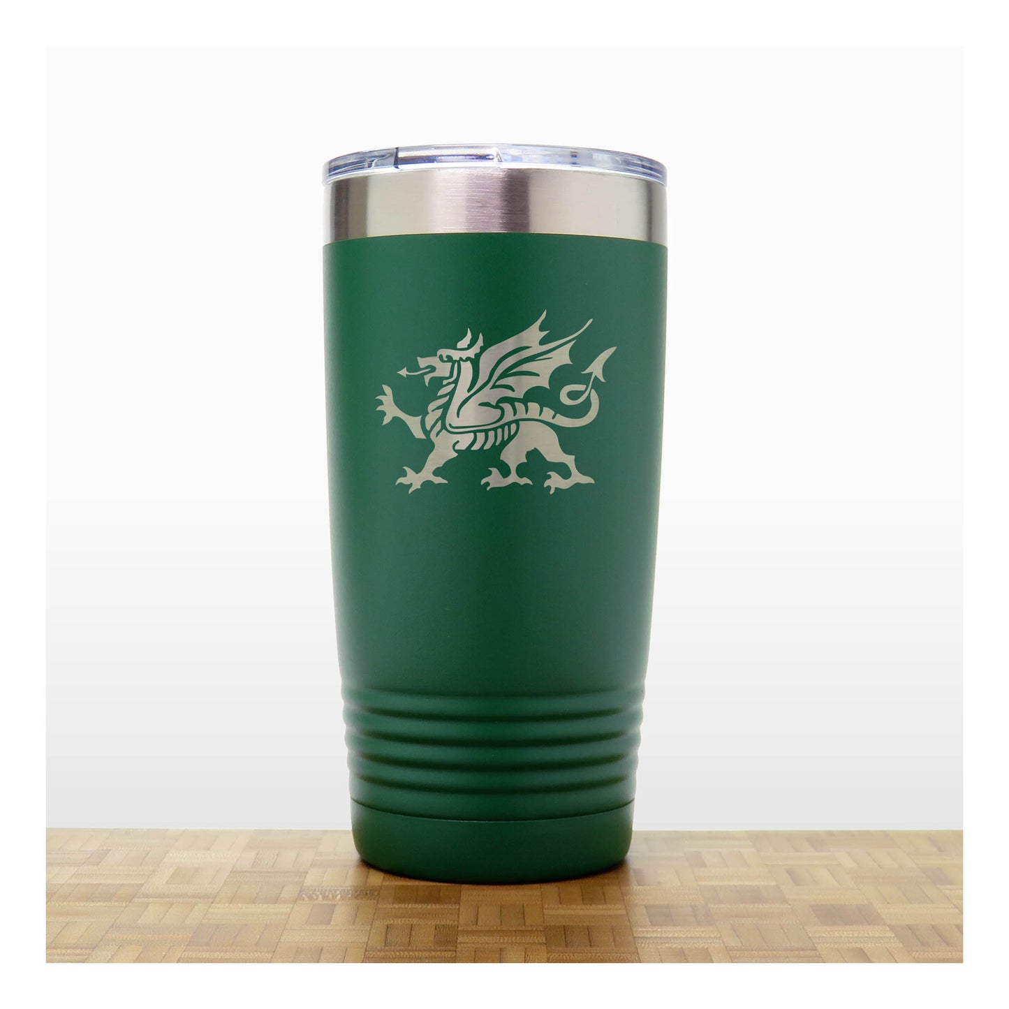 Welsh Dragon Engraved Insulated 20oz Travel Tumbler