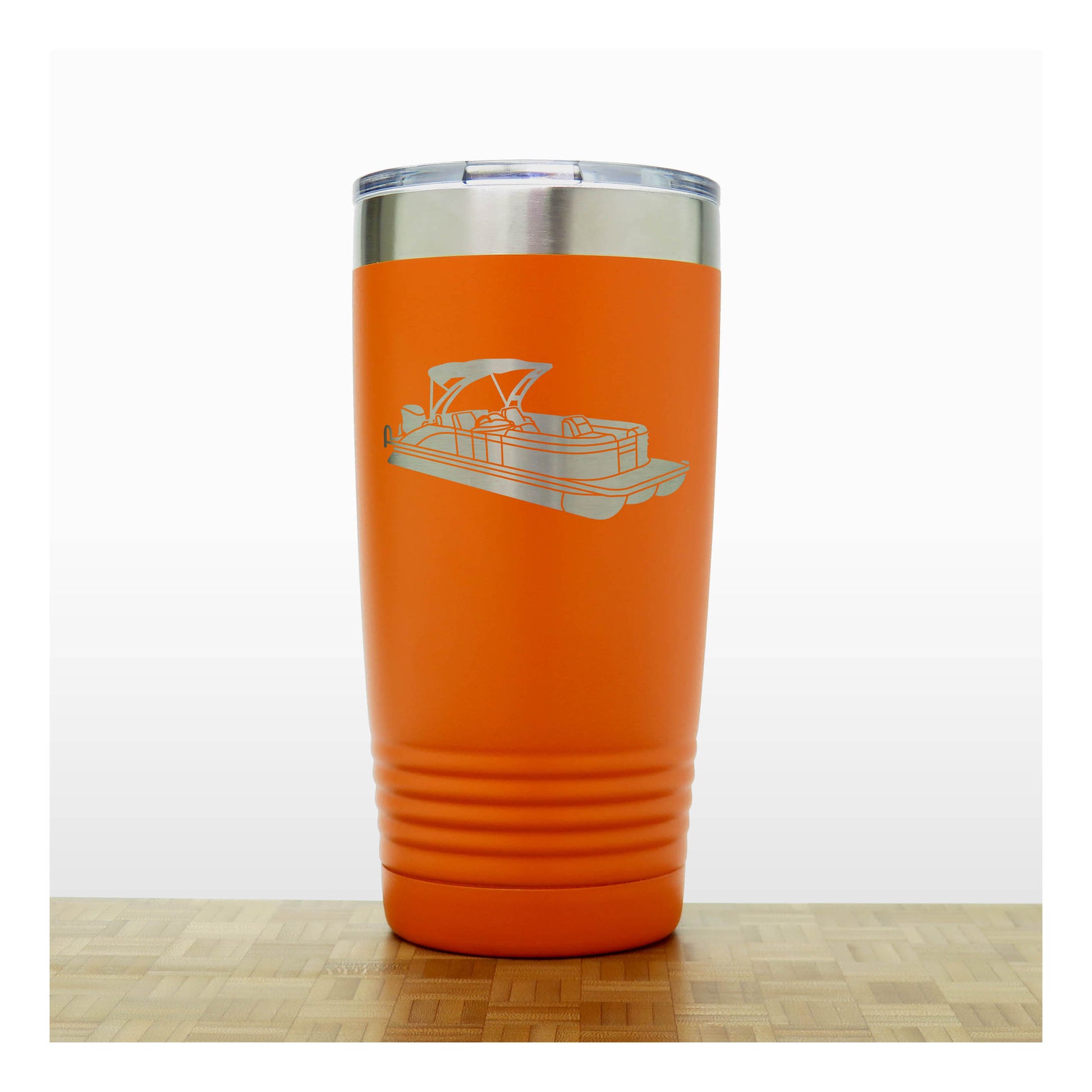 Orange - Pontoon 20 oz Insulated Tumbler - Copyright Hues in Glass