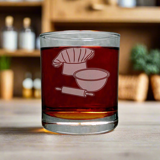 Baker Whisky Glass - Copyright Hues in Glass