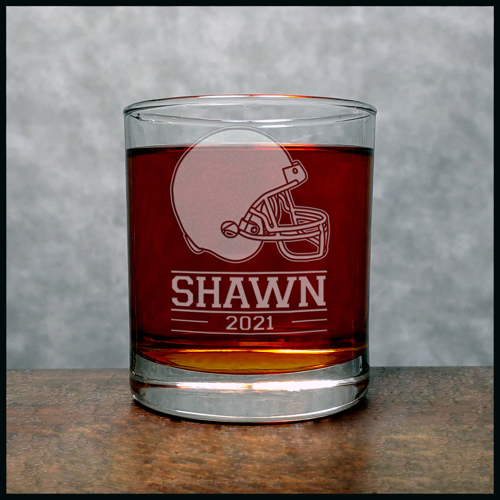 Personalized Football Helmet Tumbler