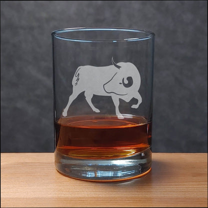 Bull 13 oz Whisky Glass - Copyright Hues in Glass